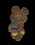 Знак «Олимпийский мишка». Крепление: булавка. Легкий, эмаль (СССР) #1